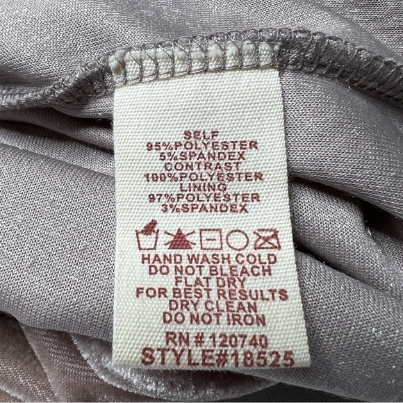 MYSTREE Velvet Flutter Sleeve Sequins Blush Pink Dress Women's Size M - Picture 15 of 16